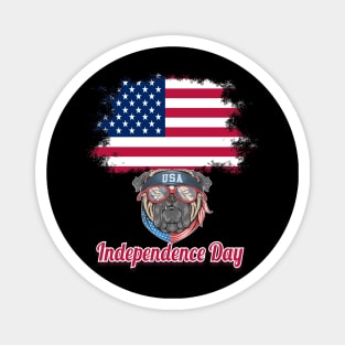 bull dog 4th of July great again 4th of july happy independence day , flag USA Magnet